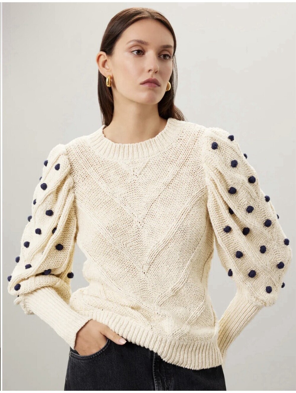 Bridget Sweater By Marie Oliver Large As/is Condition